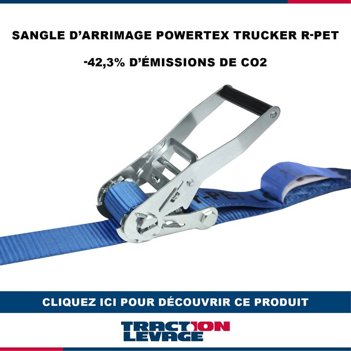 Sangle d'arrimage en polyester recyclé