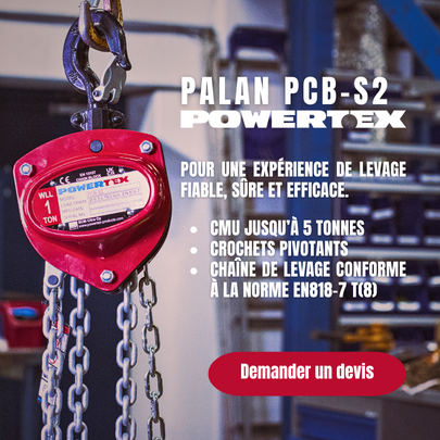 Palan manuel PCB-S2 POWERTEX | © Traction Levage