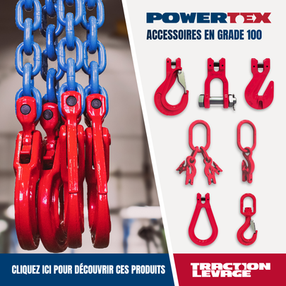 Accessoires pour chaîne en grade 100 | © Traction Levage