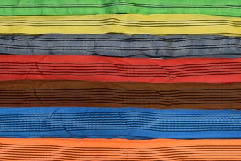 élingues textile de différentes couleurs